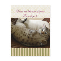 Kat Titanic Quote Brocade Stripe Notecard