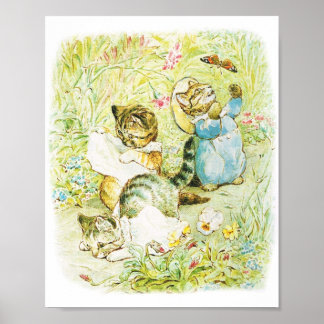 Kat Tom Kitten Poster voor Baby & Kinderkamer muur