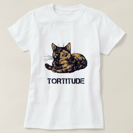 Kat tortitude shirt, tortitude cat t-shirt (Design voorkant)