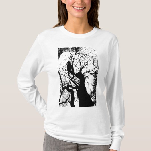 KAT TREE SILHOUETTE B&W T-SHIRT (Voorkant)