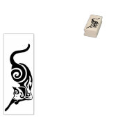 Kat Tribal Binnenlandse katachtige Stretch Rubberstempel (Gestempeld)