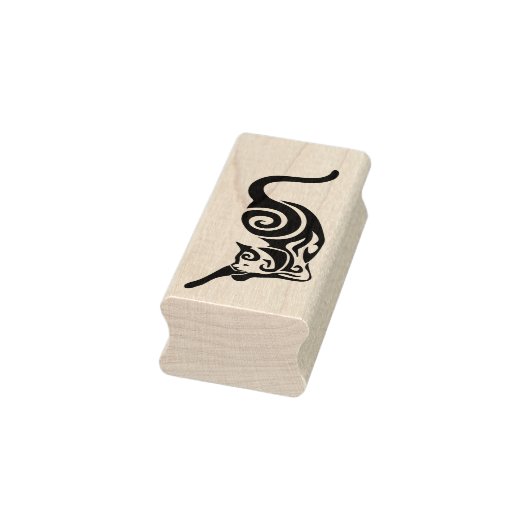 Kat Tribal Binnenlandse katachtige Stretch Rubberstempel (Stempel)