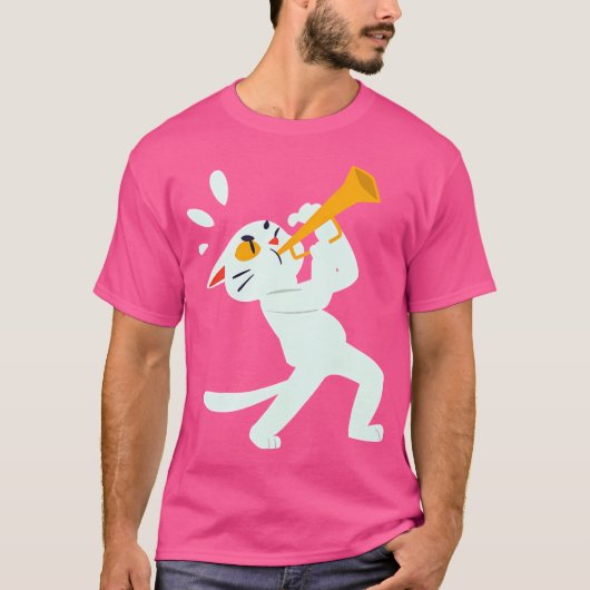 Kat Trompet T-shirt (Voorkant)