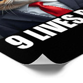 Kat Trump 9 leeft Ba1 Poster (Hoek)