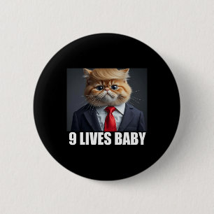 Kat Trump 9 leeft Ba1 Ronde Button 5,7 Cm