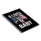 Kat Trump 9 leeft Baby Grappige Trump Kat Notitieboek (Rechterzijde)