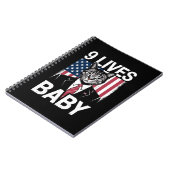 Kat Trump 9 leeft Baby Grappige Trump Kat Notitieboek (Linkerzijde)