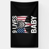 Kat Trump 9 leeft Baby Grappige Trump Kat Spandoek (Verticaal)