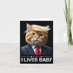 Kat Trump 9 Levens Baby Grappig Stem Op Trump Katt Kaart