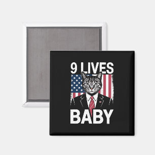 Kat Trump 9 Levens Baby Grappige Trump Kat Magneet