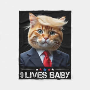Kat Trump 9 Levens Door Grappige Stem Op Trump Kat Fleece Deken