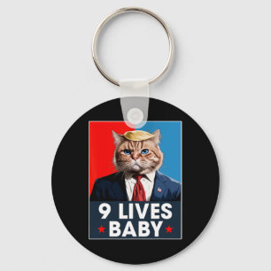 Kat Trump 9 Levens Door Grappige Stem Op Trump Kat Sleutelhanger