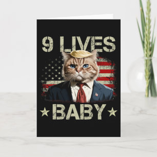Kat Trump 9 Levens Door Trump 2024 Win Overwinning Kaart