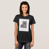 Kat  Tsk Tsk T-shirt (Voorkant volledig)