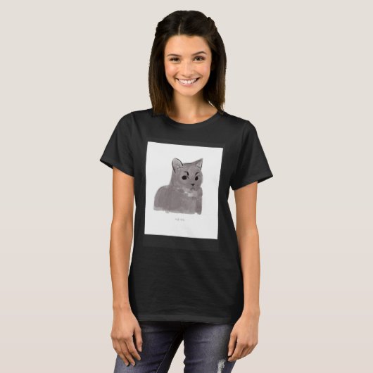 Kat  Tsk Tsk T-shirt (Voorkant volledig)
