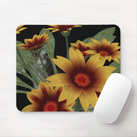 Kat tuinmousepad muismat (Met muis)
