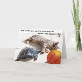 KAT-, TURTLE- EN BASKETBALL-Vaderdag Kaart (Voorkant)