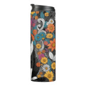 Kat tussen de bloemen thermosbeker (Geroteerd rechts)