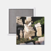 Kat tussen de ruïnes magneet (Voorkant / Achterkant)