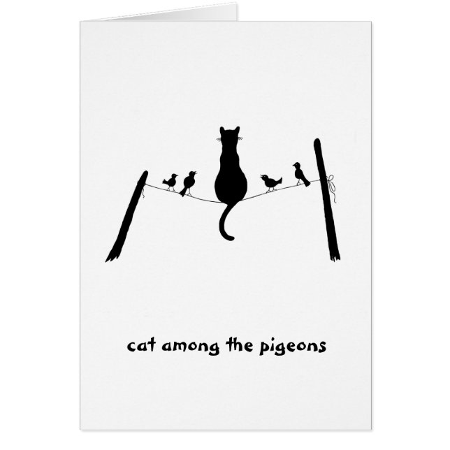 Kat tussen duiven (Voorkant)