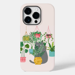 Kat Tussen Planten Grappig Case-Mate iPhone 14 Pro Hoesje