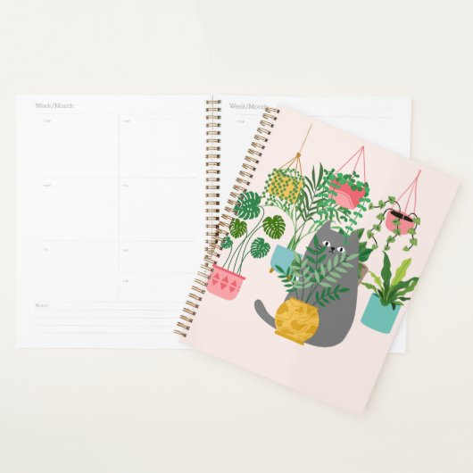 Kat Tussen Planten Grappig Planner (Display)