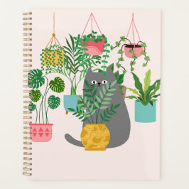 Kat Tussen Planten Grappig Planner