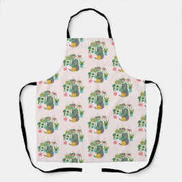 Kat Tussen Planten Grappig Schort