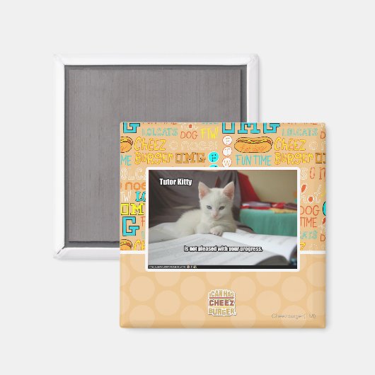 Kat Tutor Magneet (Voorkant / Achterkant)