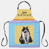 Kat Tuxedo Pastel Katten Vrouwen Pastel Kleuren Schort (Voorkant)