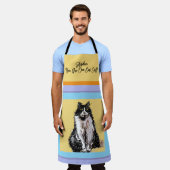 Kat Tuxedo Pastel Katten Vrouwen Pastel Kleuren Schort (Gedragen)