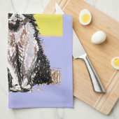 Kat Tuxedo Pastel Katten Vrouwen Pastel Kleuren Theedoek (Quarter Fold)