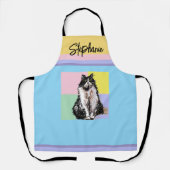 Kat Tuxedo Pastel Katten Vrouwen Pastel Meisjes Hu Schort (Voorkant)