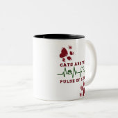 Kat Tweekleurige Koffiemok (Voorkant rechts)