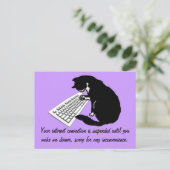 Kat typen briefkaart (Staand voorkant)