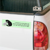 Kat typen bumpersticker (Op Truck)