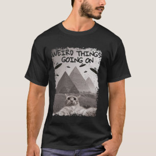 Kat UFO Meme - Grappige Kat Selfie met UFO's T-shirt