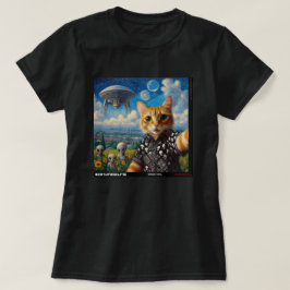 Kat UFO Selfie: Cadeau van het katje #09 T-shirt