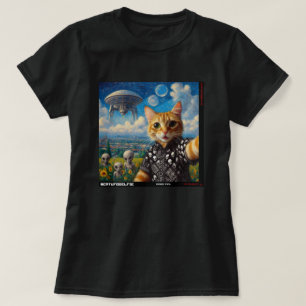 Kat UFO Selfie: Cadeau van het katje #09 T-shirt