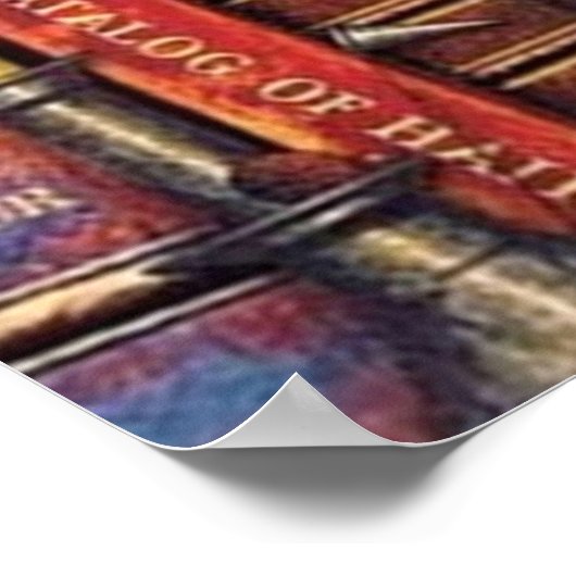 Kat uit de boekenkast poster (Hoek)