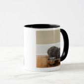 Kat uit de kom mok (Voorkant rechts)