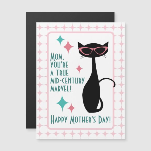 Kat uit de middeleeuwen, Happy Moederdag (Voorkant / Achterkant)