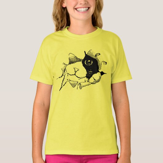 Kat uit de tas T-Shirt (Voorkant)