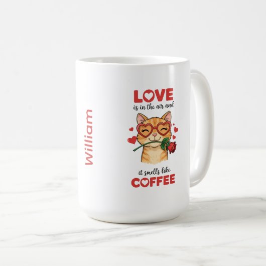 Kat Uitdrukking van je liefde mok (Voorkant rechts)