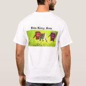 Kat uitvoeren, uitvoeren t-shirt (Achterkant)