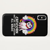 Kat Unicorn Magische Caticorn Kitten Regenboogpale Case-Mate iPhone Case (Achterkant (horizontaal))