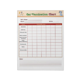 Kat Vaccinatieschema Notitieblok