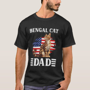 Kat Vader Bengaalse Kat Papa Bengaalse Vader Benga T-shirt