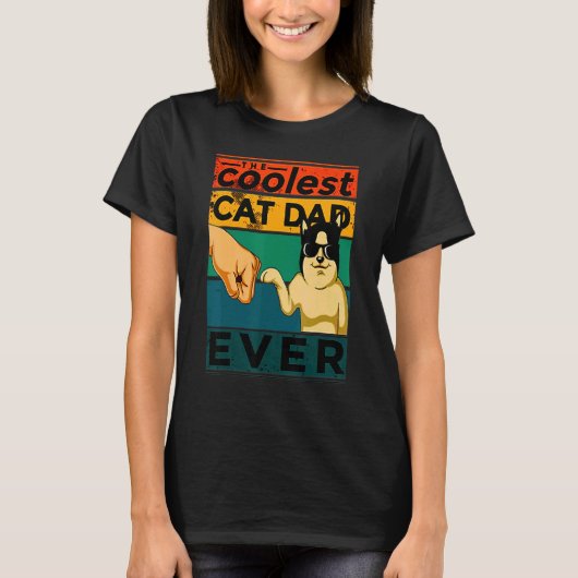 Kat Vader Beste Kattenvader Ooit T-shirt (Voorkant)