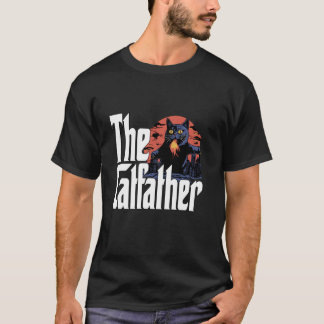 Kat Vader De Katfather Kraaie Zwarte Kat Vader Kit T-shirt